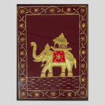 A beautiful frame of Hand embroidered gold polish