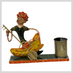 Hand Crafted Man Pen Stand