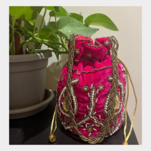 Velvet Potli Bag