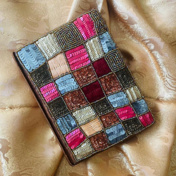 Handmade beaded Diary